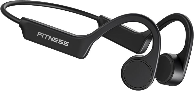 Photo 1 of PSIER Bone Conduction Headphones, Open Ear Bluetooth 5.4 Headphones, Bone Conduction Earbuds 10H Playtimes Sports Earphones with Mic, IPX6 Waterproof Earbuds for Hiking, Cycling, Gym, Black