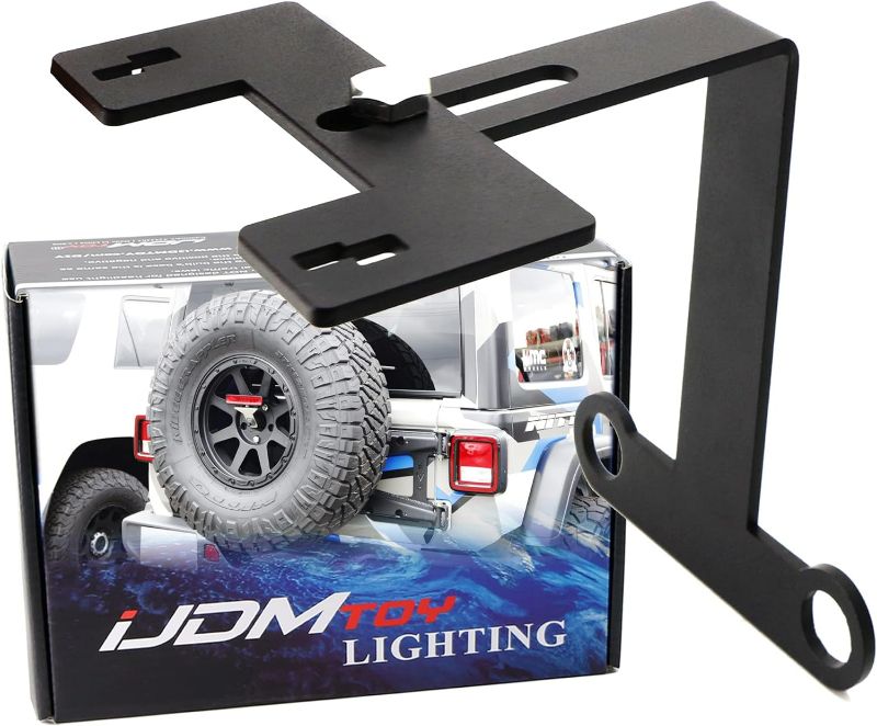 Photo 1 of iJDMTOY High Mount Third Brake Light Behind Spare Tire Relocation Kit Compatible With 2018-up Wrangler JL