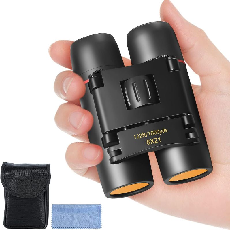 Photo 1 of Compact Binoculars, Lightweight Foldable Small Binoculars for Adults and Kids, Portable Waterproof for Bird Watching, Traveling, Theater, Opera, Concert, Hiking, Sightseeing