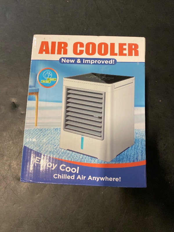 Photo 1 of Portable Air Conditioners Fan, Evaporative Air Cooler, USB Personal Mini Air Conditioner with 3 Wind Speeds & 3 Timers Touch Screen Desktop Cooling Fan for for Home Room Camping Car Office
