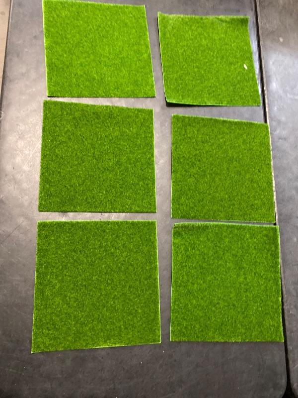 Photo 1 of 6pcs Realistic Miniature Artificial Turf Decorative Simulation Lawn Moss for DIY Garden Decor