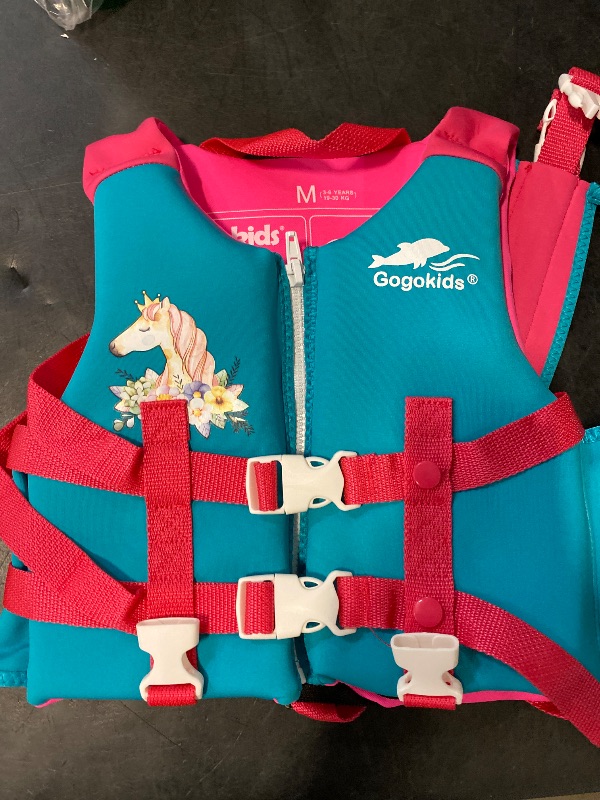 Photo 1 of Size M 3-6 Gogokids Kids Swim Vest Life Jacket, Float Suit Children Flotation Buoyancy Swimsuit Swimwear Swimming Learning for Children, Pink