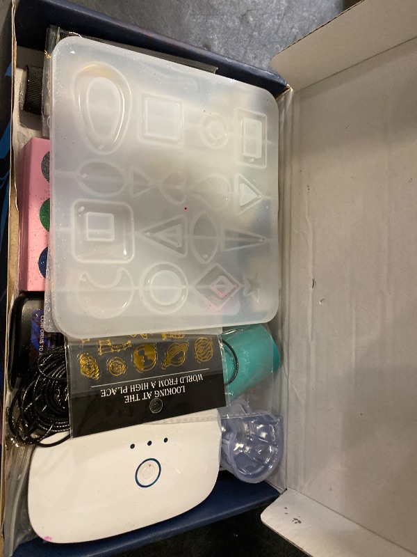 Photo 1 of KISREL UV Resin Jewelry Making Kit, 300g Crystal Clear Resin with Light and Molds, DIY Jewelry Making Kit, Resina Starter Kits for Keychain and Earring