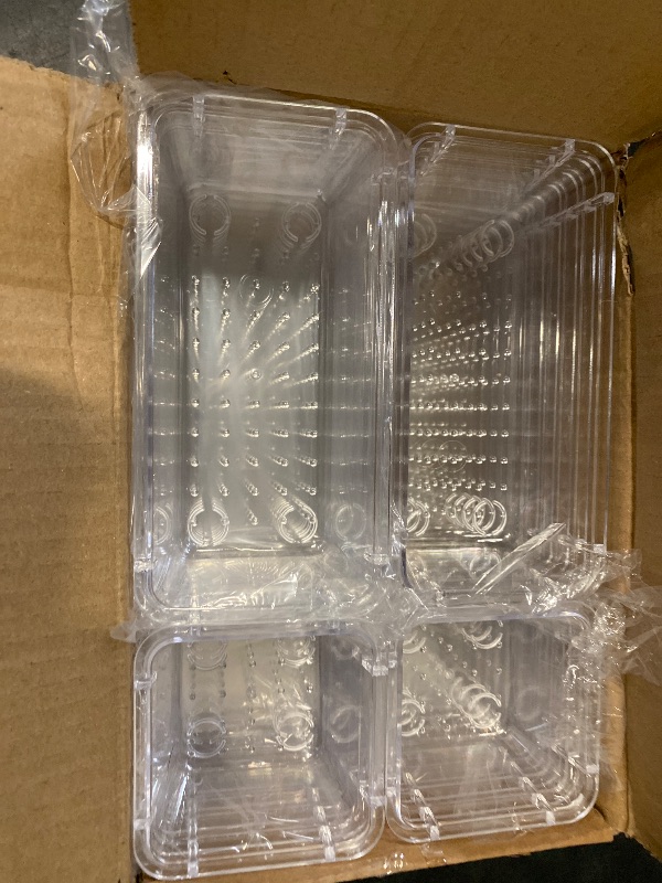 Photo 1 of WOWBOX 25 PCS Clear Plastic Drawer Organizer Set, 4 Sizes Desk Drawer Divider Organizers and Storage Bins for Makeup, Jewelry, Gadgets for Kitchen, Bedroom, Bathroom, Office