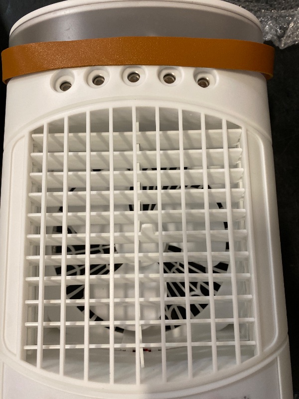 Photo 1 of Portable Air Conditioners Parts Fans, 4-in-1 Portable Air Cooler Fan with 700mL Tank, 2 Speeds & 7-Color LED Lights - Mini Evaporative AC Unit for Camping, Office, Bedroom, Car