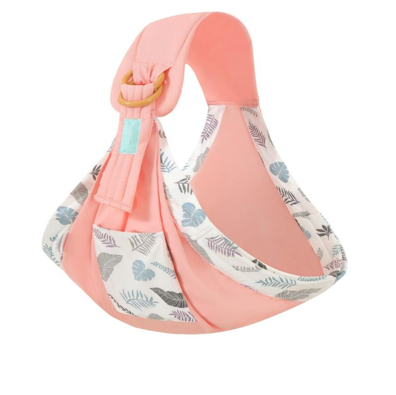 Photo 1 of Baby Sling Carrier, Cotton Baby Carrier Newborn to Toddler (7-33 Pounds), Lightweight, Ring Sling, Baby Carrier (Pink)