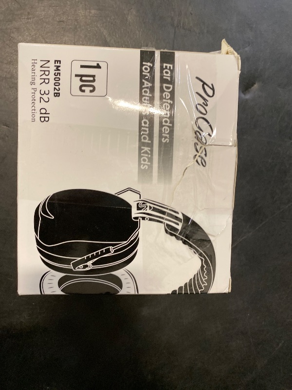 Photo 1 of ProCase Noise Reduction Ear Muffs, Sound Proof Ear Protection, NRR 28dB Noise Cancelling Headphones for Adults Kids Autism, Hearing Protection for Shooting Gun Range Mowing -Black