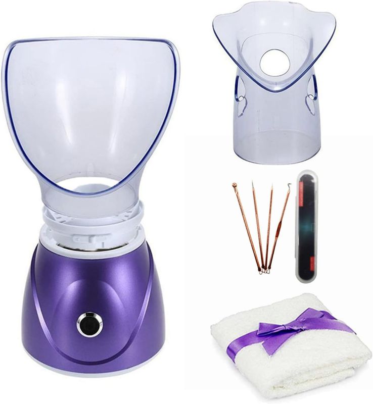 Photo 1 of Hann Facial Steamer Professional Sinus Steam Inhaler Face Skin Moisturizer Facial Mask Sauna Spa Steamers with Aromatherapy Diffuser Humidifier Function (Pink)