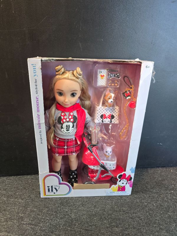 Photo 1 of Disney ILY 4ever 18 Doll Inspired by Minnie + Doggie Stroller