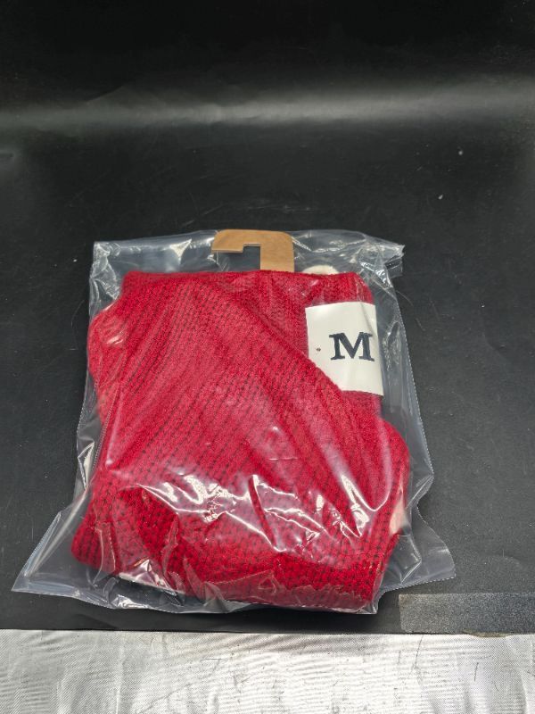 Photo 1 of Knit Monogram Christmas Stocking Red M - Wondershop™