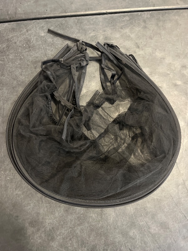 Photo 1 of DUOMI Bassinet Cover with Two-Way Zipper,Portable Bassinet Mosquito Net Cover,Bassinet Cover for Cats to Keep Pets Out(Black)