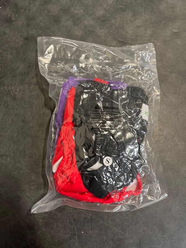 Photo 1 of Idepet Female Dog Diapers with Suspender 3 Pack Washable Reusable Doggie Diapers for Small Medium Female Dog in Heat Period Cycle Urinary Incontinence Training, Black+Red+Purple S