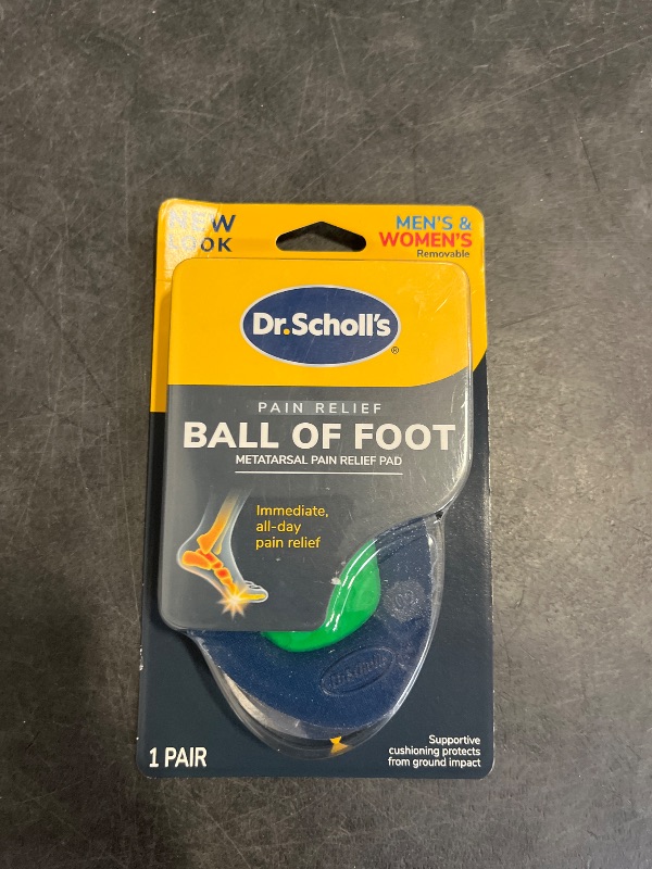 Photo 1 of Dr. Scholl's Metatarsal Pad, Insoles for Immediate All-Day Ball of Foot Pain Relief, Lifts & Reduces Pressure, Men's and Women's, Unisex 1 Pair of Cushion Inserts