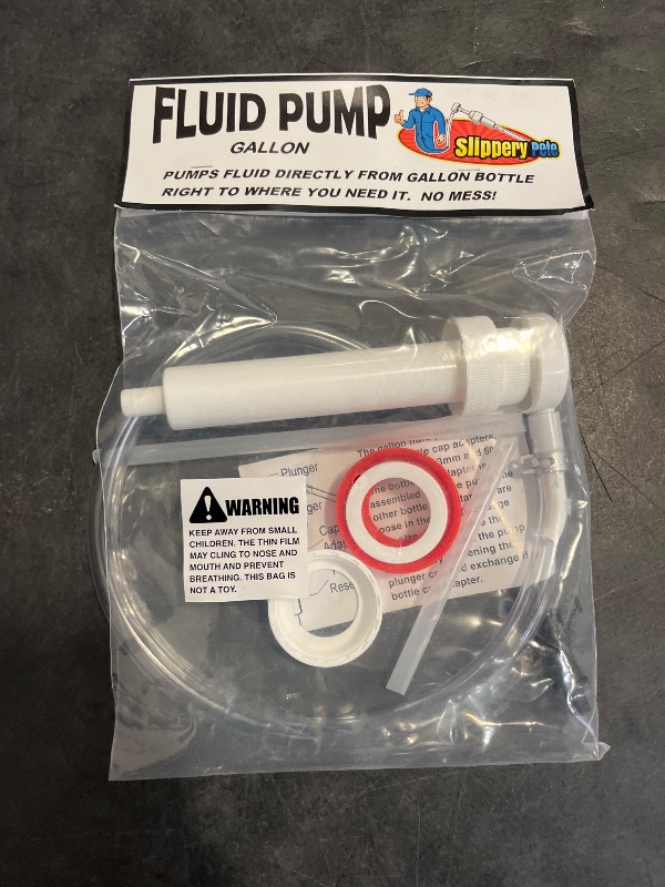 Photo 1 of Slippery Pete Fluid Pump for Gallon Bottles and Wide Mouth Quart Bottles (Not for Standard Quart Bottles) - Transfer Gear Oil, Transmission and Differential Fluid, Antifreeze with This 30cc Hand Pump
