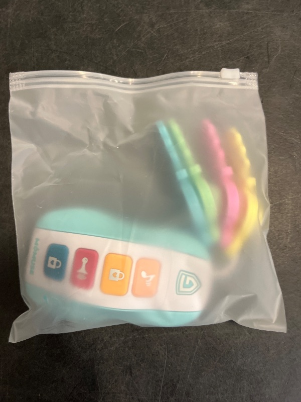 Photo 1 of MOMUSE Baby Teething Relief Toys for 6-12 Months, Baby Teether Keys Car Musical Toy for 6 9 12 18 36 Months, Food Grade Silicone Sensory Chew Toy Travel Toys Gifts for Infant Baby Boys & Girls