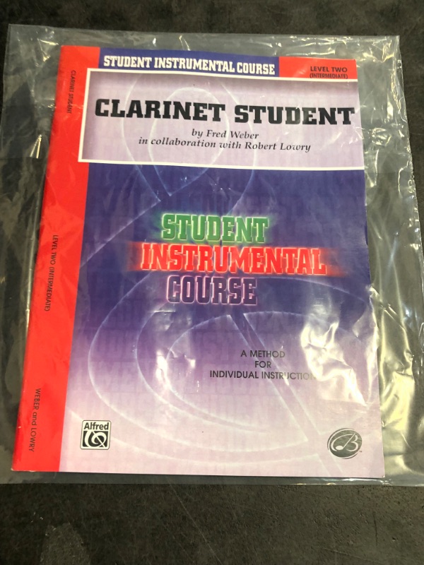Photo 1 of Student Instrumental Course Clarinet Student: Level II