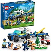 Photo 1 of LEGO City Mobile Police Dog Training 60369, SUV Toy Car with Trailer, Obstacle Course and Puppy Figures, Animal Playset for Boys and Girls Ages 5 Plus