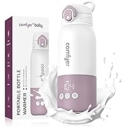 Photo 1 of Portable Milk Warmer for Travel, Portable Bottle Warmer with Fast Heating & Long Battery Life, Instant Breast Milk, Formula or Water Warmer with 12 Ounces Big Capacity, Baby Flask for Vehicle