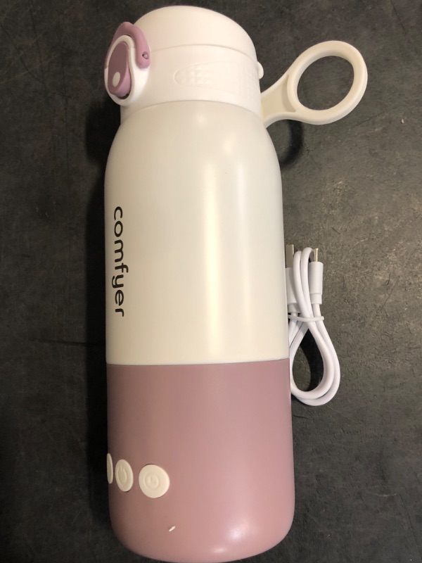 Photo 1 of Portable Milk Warmer for Travel, Portable Bottle Warmer with Fast Heating & Long Battery Life, Instant Breast Milk, Formula or Water Warmer with 12 Ounces Big Capacity, Baby Flask for Vehicle