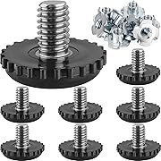 Photo 1 of Stainless Steel Screw Furniture Leveling Feet 5/16-18 Screw in Threaded Furniture Levelers Adjustable Table Chair Levelers Feet Glides for Chairs Tables Cabinet Patio Furniture- 8 Pack
