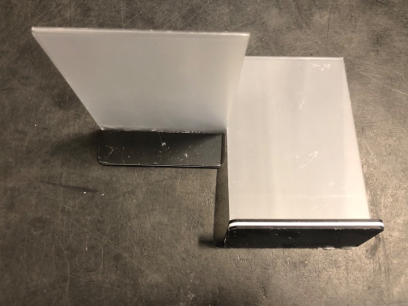 Photo 1 of 2Pcs T Shape Vertical Drinks Card Display Stand Menu Price Holder Clear