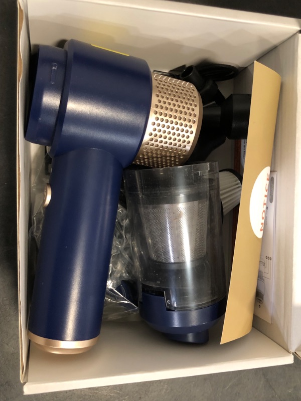 Photo 1 of Car Vacuum Portable Cordless, 15000 Pa Vacuum Cleaner and Air Duster, Handheld Car Vacuum Cleaner with Led Light and Multi-Nozzles Mini Car Vacuum Cleaner for Car Pet Home Office