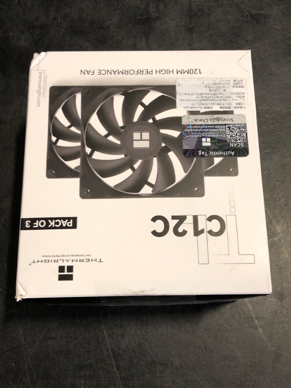 Photo 1 of Thermalright TL-C12C X3 CPU Fan 120mm Case Cooler Fan, 4pin PWM Silent Computer with S-FDB Bearing Included, up to 1550RPM Cooling ?3 Quantities?