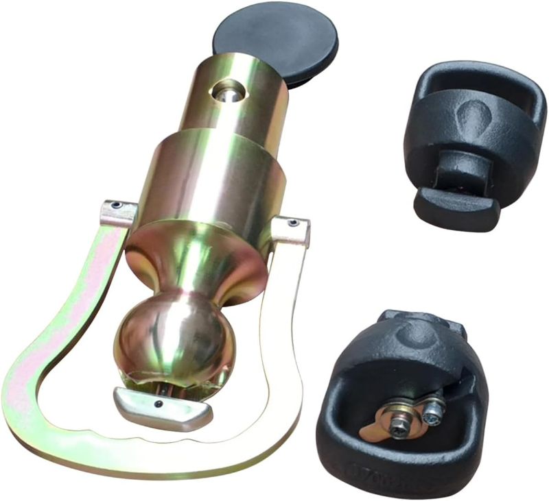 Photo 1 of YOUNGERCAR, GNXA2062 Puck System Gooseneck Hitch Ball Kit, 2-5/16 Inch Gooseneck Ball & 2 Safety Chain Anchors Kits Fit for Dodge RAM 2500/3500 Trucks, 30,000 lbs GTW / 7,500 lbs VTW