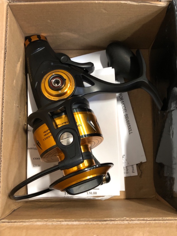 Photo 1 of PENN Spinfisher VII 6500 Live Liner Spinning Reel, Right/Left Handle Position, IPX5 Seal, HT-100 Front Drag, Live Liner Drag System, Precise CNC Gear Technology
