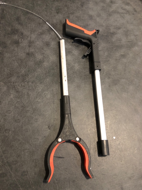 Photo 1 of 2024 Upgrade Grabber Reacher Tool, 360° Rotating Head, Wide Jaw, 32" Foldable, Lightweight Trash Claw Grabbers for Elderly, Reaching Tool for Trash Pick Up Stick, Litter Picker, Arm Extension (Orange)