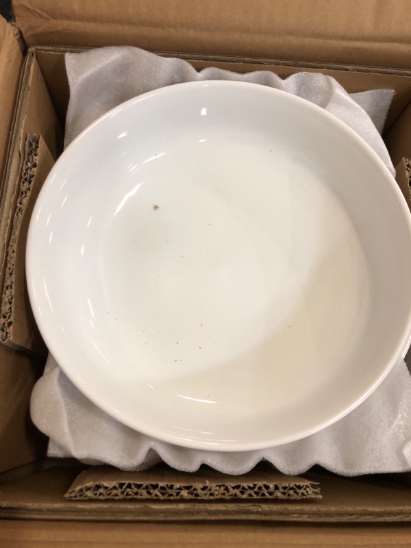 Photo 1 of Dafuceramic 8.5Inch Pasta Bowls, 36OZ Serving Bowls, Salad Bowls Set of 4 Ceramic Sturdy & Stackable, Ideal for Housewarming, Festivals, White (36 OZ)