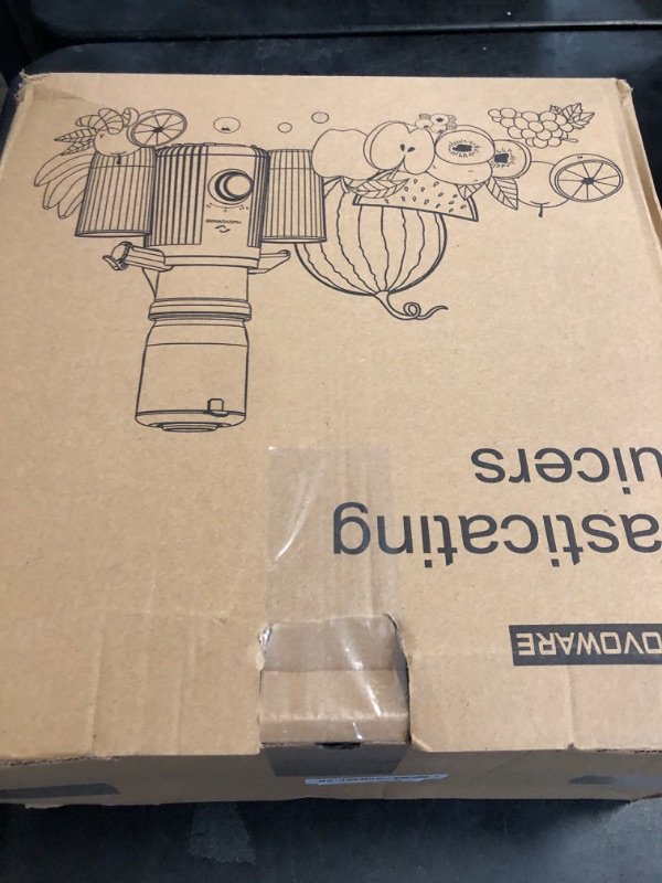 Photo 1 of Nuovoware Cold Press Juicer 1.25'', 250W Masticating Juicer Machine Large Feed Chute Fit Whole Fruit Vegetable, High Juice Yield 2 Filters, BPA Free, Easy to Clean, Black
