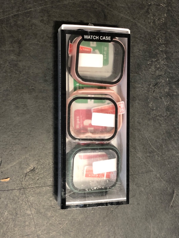 Photo 1 of JERXUN 6 Pack Case with Tempered Glass Screen Protector for Apple Watch Series 10 42mm, Full Protective Hard PC Bumper Cover for Apple Watch 42mm
