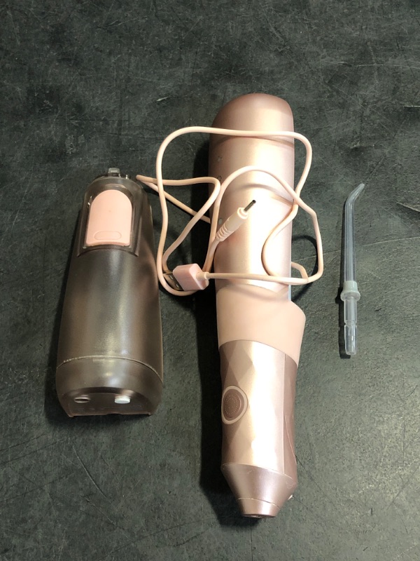 Photo 1 of Burst Electric Water Flosser for Teeth Cleaning (3 Modes/Rose Gold) | Cordless | Plaque Removal Between Braces & Dental Work | Portable Floss | Refillable 110mL Tank