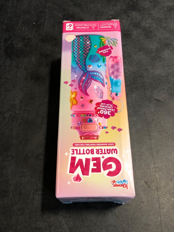 Photo 1 of Klever Kits Decorate Your Own Water Bottle Kits for Girls Age 6+, Mermaid DIY Gem Diamond Painting Crafts, Girl Birthday Gift Arts and Crafts Fun Arts for Girls Birthday Christmas