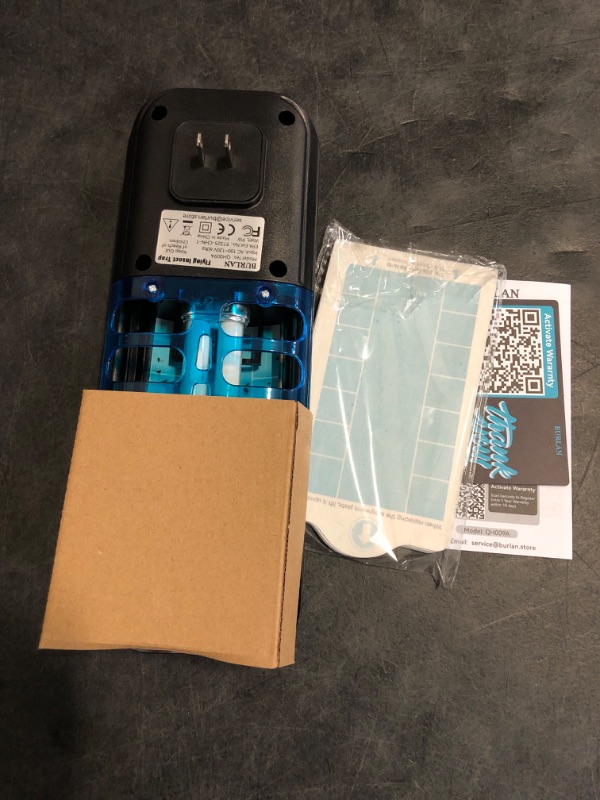 Photo 1 of Flying Insect Trap Plug in Mosquito Bug Zapper Indoor Gnat Moth Catcher with 9W Night UV Light, 10 Sticky Glue Board Refills for Home Office