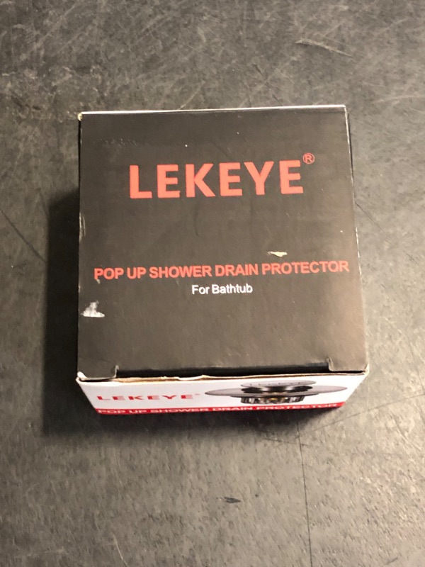 Photo 1 of LEKEYE Tub Stopper | Shower Drain Hair Catcher | Pop-up Drain Stopper with Strainer | Bathroom Bathtub Plug | Drain Protector for 1-1/2 to 1-3/4" Bath Drain Hole - Brushed Nickel