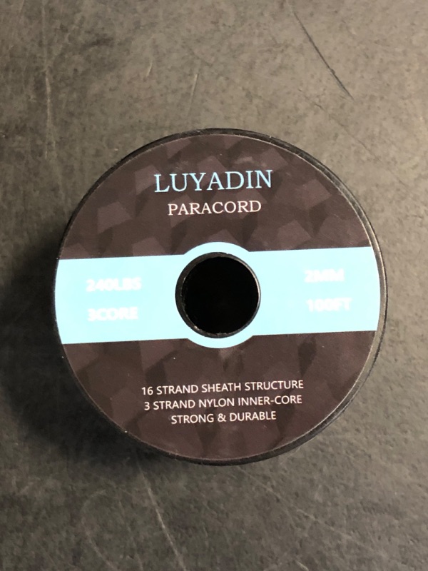 Photo 1 of LUYADIN Paracord 240lb - Diameter 2mm Micro Utility Cord -3 Strand Parachute Spool Cord - 100ft 200ft,Paracord for Camping,Hiking,Fishing,Outdoor and DIY