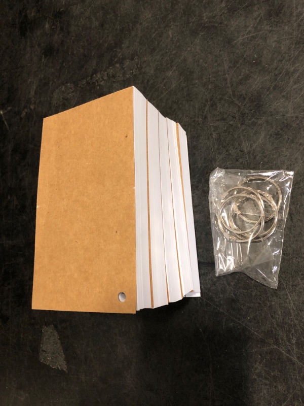 Photo 1 of 500PCS White Index Cards, 3x5 Inches Flash Cards with Ring, Lined on Both Side Notecards Ruled Study Card Flashcards Heavy Note Cards for Studying, Learning, School, College
