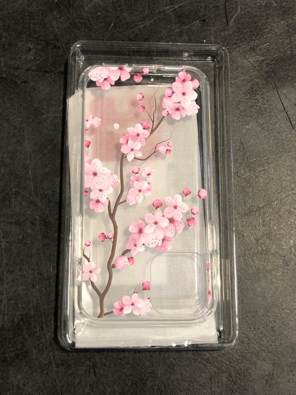 Photo 1 of bicol for iPhone 11 Pro Case with Screen Protector and Camera Lens Protector - Fashionable Flower Floral Designs for Women Girls - Shockproof Acrylic Clear Phone Cover 5.8" Blooming Cherry
