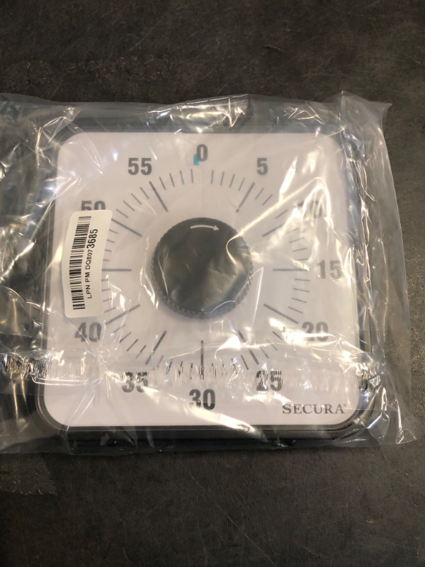 Photo 1 of Secura 60-Minute Visual Countdown Timer, 7.5-Inch Oversize Classroom Visual Timer for Kids and Adults, Durable Mechanical Kitchen Timer Clock with Magnetic Backing (Blue)
