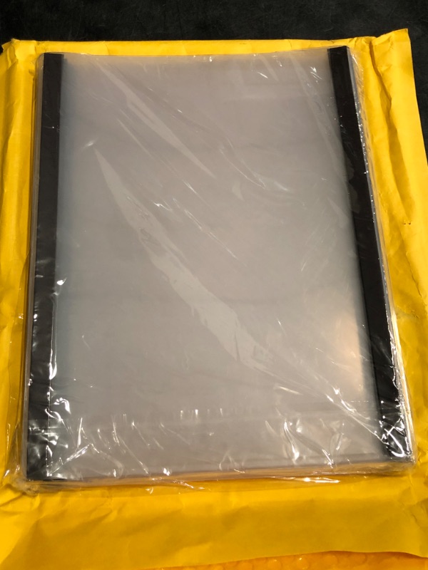 Photo 1 of 10 Pcs 8 1/2'' x 11'' Magnetic Sign Holder Magnetic Frames Clear Plastic Paper Holder with Magnet Borders Document for Letter Size Poster Display Home Office Store
