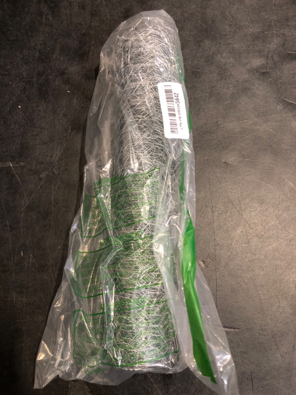 Photo 1 of Chicken Wire 13.7 in x 236 in Poultry Wire Netting Hexagonal Galvanized Mesh Garden Fence Barrier for Craft Projects, Pet Rabbit Chicken Fencing