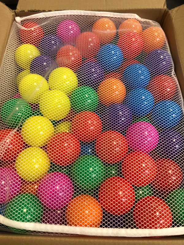 Photo 1 of Markdang 170 PCS Ball Pit Balls 2.1-2.2” Free Crush Proof Plastic Ball for Baby and Toddler -8 Bright Colors with Zip Storage Bag,Baby Pool Water Toys,Kiddie Pool