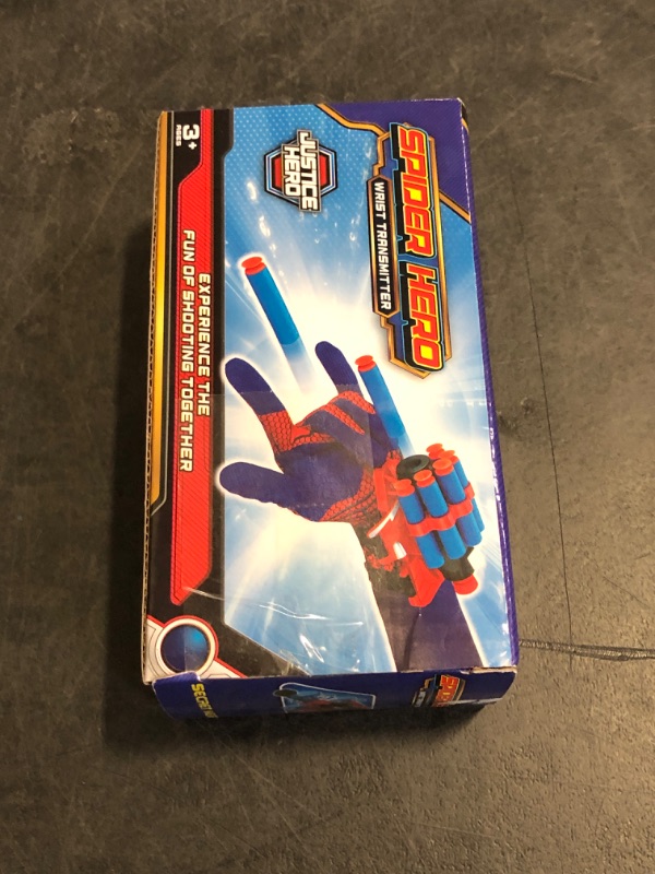 Photo 1 of Xohny Spider Web Shooter, Superheroes Wrist Launcher Toy, Funny Children Educational Toys, Spider Gloves Man Cosplay Gift for Kids (Red)