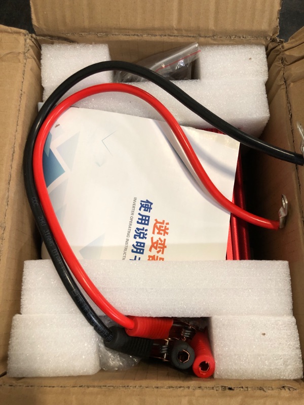 Photo 1 of SUNWHEEL 1200W 24V Pure Sine Wave Inverter, 24V DC to 110V/120V AC Power Inverter for RV?Off Grid?Truck?Power Outage with 2 AC outlets and LCD Display