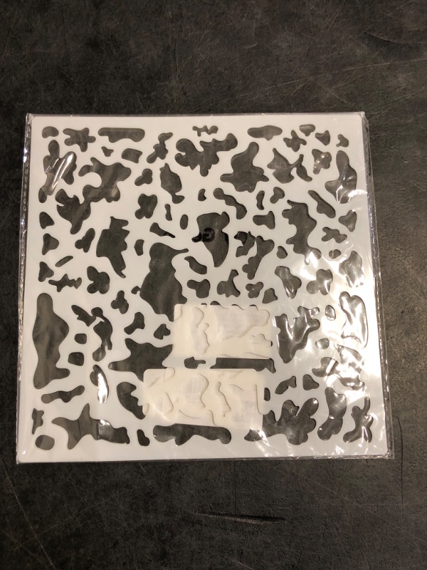 Photo 1 of 3 Pieces Knockdown Texture Spray Stencil Drywall Repair Tool Knockdown Texture Sponge Art Plastic Drywall Tools 8 x 8 Inch Plaster Wall Panels for Wood Wall Profession DIY Supplies(Artistic)