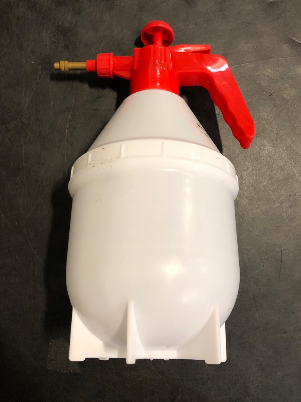 Photo 1 of VIVOSUN 0.4 Gallon Handheld Garden Pump Sprayer, 50 oz Gallon Lawn & Garden Pressure Water Spray Bottle with Adjustable Brass Nozzle, for Plants and Other Cleaning Solutions (1.5L Red)