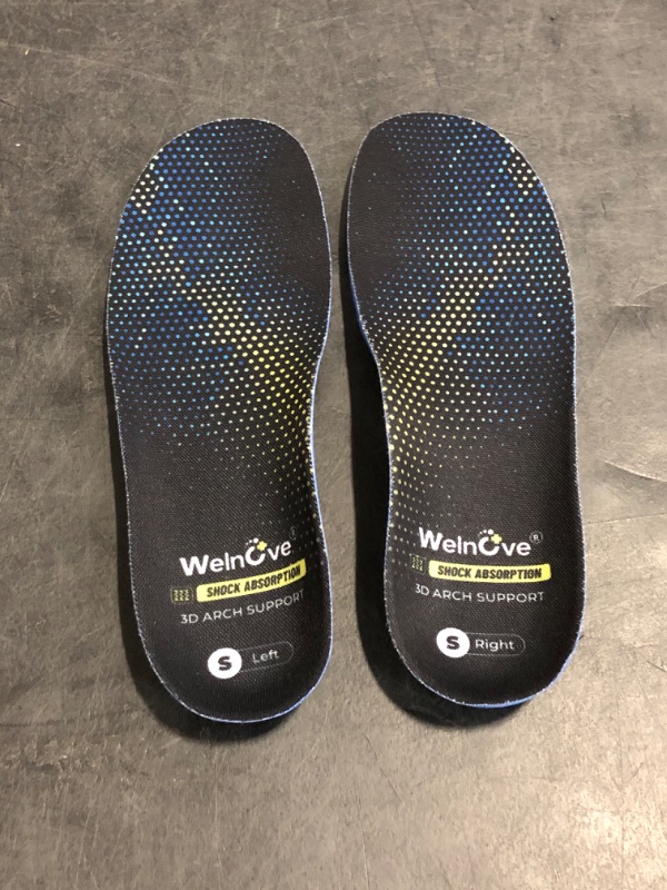 Photo 1 of Work Boot Insoles Plantar Fasciitis - Welnove Heavy Duty Inserts for Pain Fatigue Relief, Standing All Day - High Arch Support Shoe Insoles Orthotic for Flat Feet, Achilles Tendonitis, Men Women (S)