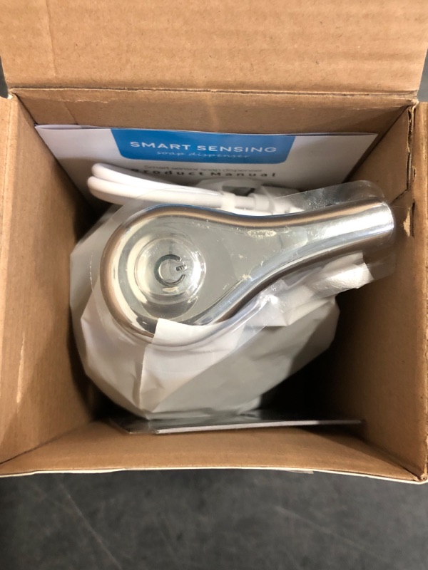 Photo 1 of Automatic Soap Dispenser Liquid Bathroom: Rechargeable Touchless Auto Smart Electric Plastic Grey Soap Dispenser - Kitchen - Hand Dish Lotion Couple